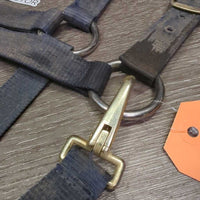Nylon Halter, snap *gc/fair, v.dirty, v.stained, faded
