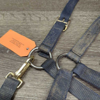 Nylon Halter, snap *gc/fair, v.dirty, v.stained, faded
