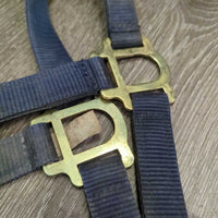Nylon Halter, snap *gc/fair, v.dirty, v.stained, faded
