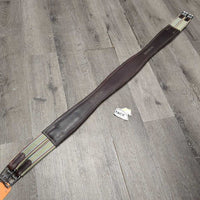 FS Padded Leather Girth, 2x els *xc/like new, v.mnr dust, scuffs & residue

