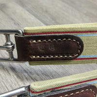 FS Padded Leather Girth, 2x els *xc/like new, v.mnr dust, scuffs & residue
