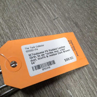 FS Padded Leather Girth, 2x els *xc/like new, v.mnr dust, scuffs & residue
