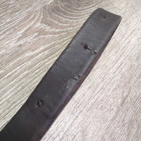 FS Rsd Soft Leather & Elastic Breastplate, running attach *vgc, clean, cracks, cuts, undone stitching, dents, threads
