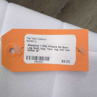 1 ONLYFleece No Bow Leg Quilt, bag *new, tag, mnr hair
