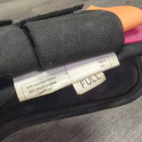 Open Front Boots, velcro, bag *gc, dirty, rubs, hairy, scrapes, 1 Squished
