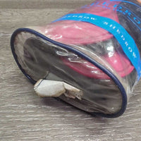 Open Front Boots, velcro, bag *gc, dirty, rubs, hairy, scrapes, 1 Squished

