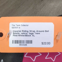 Wrap Around Bell Boots, velcro, tags *new
