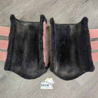 Sparkley Closed Front & Hind Boots, Fleece Lined, velcro *vgc/xc, clean, mnr hair, rubs, stains, peeled edges & unstitched seam
