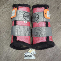 Closed Boots, Fleece Lined, velcro *xc/like new, clean, mnr hairy

