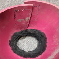 Pr Velcro Bell Boots, fleece top *vgc/gc, clean, residue, mnr hair, scuffs
