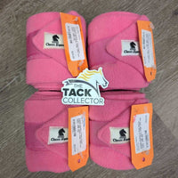 4 Thick Fleece Polos *vgc, clean, edge rubs, mnr hairy
