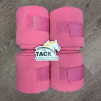 4 Thick Fleece Polos *vgc, clean, edge rubs, mnr hairy
