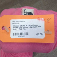 4 Thick Fleece Polos *vgc, clean, edge rubs, mnr hairy
