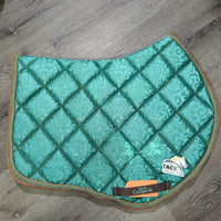 Quilt Jumper Pad, 2x piping *vgc, dirt, hair, bare spots, mnr rubs, puckers, faded
