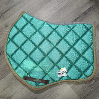 Quilt Jumper Pad, 2x piping *vgc, dirt, hair, bare spots, mnr rubs, puckers, faded
