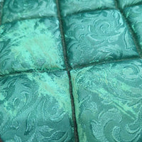 Quilt Jumper Pad, 2x piping *vgc, dirt, hair, bare spots, mnr rubs, puckers, faded
