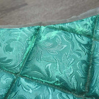 Quilt Jumper Pad, 2x piping *vgc, dirt, hair, bare spots, mnr rubs, puckers, faded
