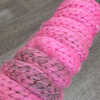 Nylon Lead Rope *gc/fair, hair, dirt, frays, faded, scuffed, stained
