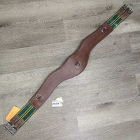 Anatomical Girth, 2x els, d ring *vgc, dirt, mnr hair, residue, dry, scuffs
