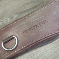 Anatomical Girth, 2x els, d ring *vgc, dirt, mnr hair, residue, dry, scuffs
