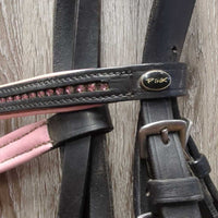 Rsd/Padded Bridle, 2x Nosebands, 1 Flash, 3x Browbands, Flat Reins xc, clean, mnr residue, dirt & scrapes, Missing 1 Flash
