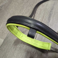 Rsd/Padded Bridle, 2x Nosebands, 1 Flash, 3x Browbands, Flat Reins xc, clean, mnr residue, dirt & scrapes, Missing 1 Flash
