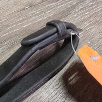 Leather Reins, Finger Stoppers *vgc/FAIR, clean, cracked, v.stiff & v.dry
