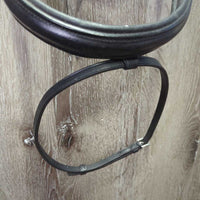 Monocrown Dressage Bridle, Crank, Flash, Bling, Plain Reins, Finger Stoppers, Tag *new/xc, mnr dirt?film & creases
