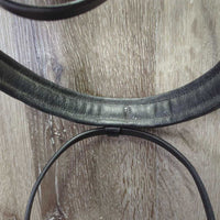 Monocrown Dressage Bridle, Crank, Flash, Bling, Plain Reins, Finger Stoppers, Tag *new/xc, mnr dirt?film & creases
