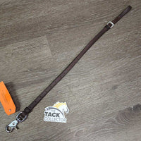 Narrow Soft Leather Standing Attachment, snap *xc clean, many extra holes, mnr creases & dents
