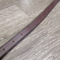 Narrow Soft Leather Standing Attachment, snap *xc clean, many extra holes, mnr creases & dents
