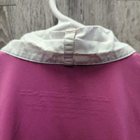 SS Show - Polo Shirt, 1/3 Zip Up *gc/fair, older, Collar: crinkled, dingy & stained
