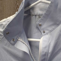 SS Sun Show Shirt, 1/2 Zip Up, snap collar, mesh shoulders & sleeves *vgc, mnr stain & snag
