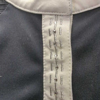 JUNIORS SS Show Shirt, 1/3 Snap Up *gc/fair, spots, Missing snap, Collar puckers
