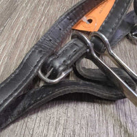 Fine Rowel English Spurs, Thick Leather Spur Straps *xc/like new, clean, mnr scratches
