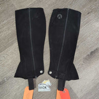 Synthetic Microsuede Half Chaps, bag, tags *new
