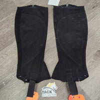 Synthetic Microsuede Half Chaps, bag, tags *new
