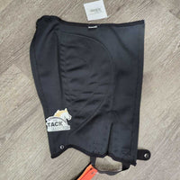 Synthetic Microsuede Half Chaps, bag, tags *new
