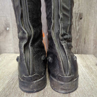Field Boots, Zips *gc, clean, rubs, creased, stretched & popped elastics
