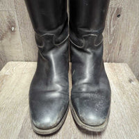 Thick Dress Boots, 2x Gold Forms, Boot Pulls *gc, scratches, rubs, scuffs, older, faded, creases, heel rubs, v.powdery inside
