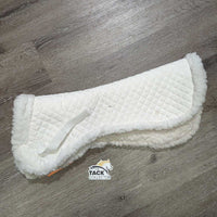 Thin Fleece & Quilt Half Pad *gc, clean, stains, hairy, clumpy
