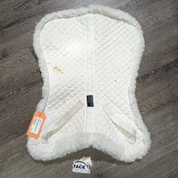 Thin Fleece & Quilt Half Pad *gc, clean, stains, hairy, clumpy
