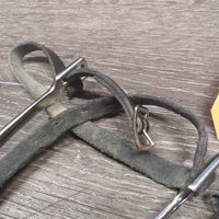 POW Spurs, Thin Leather Spur Straps *vgc, clean, mnr rubs, scrapes, scuffs & stretched & twisted

