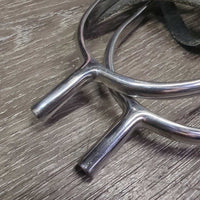 POW Spurs, Thin Leather Spur Straps *vgc, clean, mnr rubs, scrapes, scuffs & stretched & twisted
