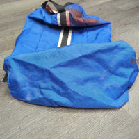 Nylon Boot Bag, unlined "undersaddle" *fair/gc, older, v.stained?paint, rubs, stains
