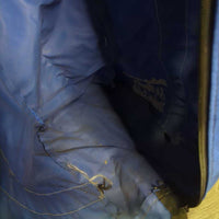 Nylon Boot Bag, unlined "undersaddle" *fair/gc, older, v.stained?paint, rubs, stains

