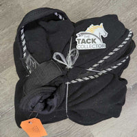 Fleece Cooler, piping, tail *gc, hair, pills, mnr dirt, curled edges, rubs, clumpy, faded
