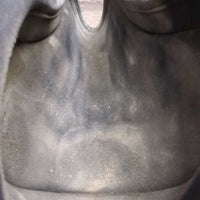 Pr Open Front Boots, tabs *gc/fair, v.dirty, faded, rubs, scuffs, sliced tab
