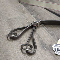 Leather & Elastic Breastplate, Running Martingale Attachment, snaps *vgc, clean & dirt/residue, stains
