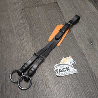 v.short Adjustable Leather Running Martingale Attachment, roller buckle *vgc, clean, creases, rubs
